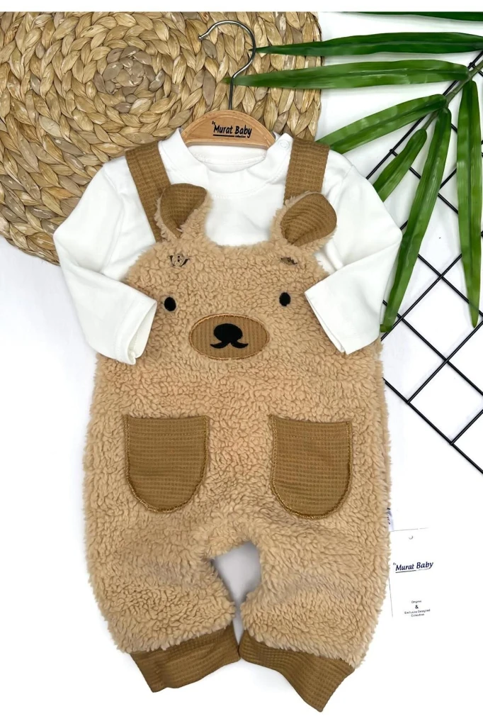 Ayılı Welsoft Peluş İkili Takım - BEJ
