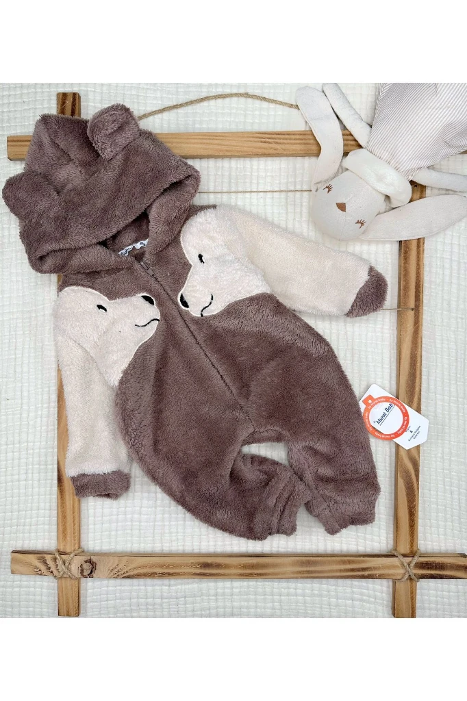Köpekli Welsoft Peluş Uyku Tulumu - ÇİKOLATA