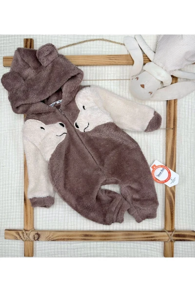 Köpekli Welsoft Peluş Uyku Tulumu - ÇİKOLATA