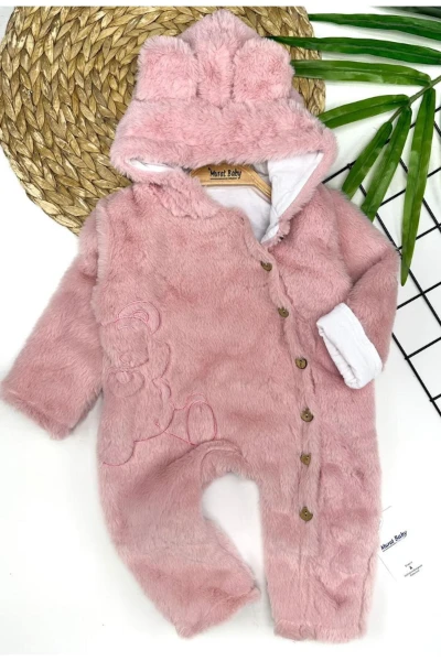 Peluş Bebek Tulum - GÜL KURUSU