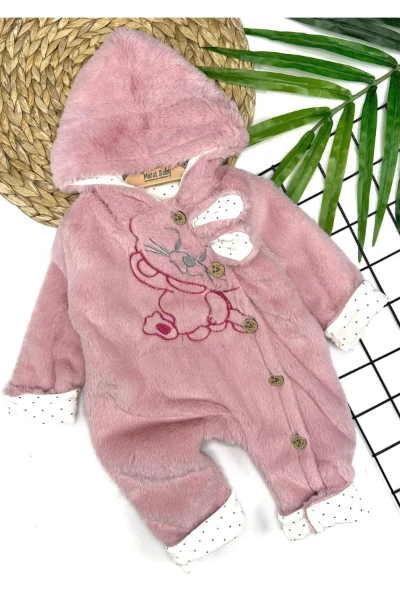 Peluş Bebek Tulum - GÜL KURUSU