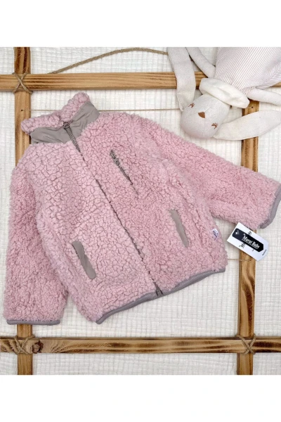 Çocuk Peluş Mont - PEMBE