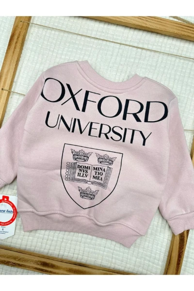 Şardonlu %100 Pamuk Şardonlu Kışlık Unisex İkili Takım - PUDRA